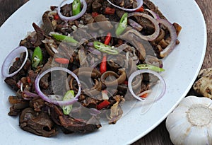 Food from the Philippines, Kilawing Kambing (Goat meat in Vinaigrette) photo